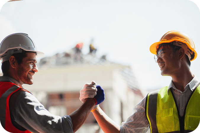 Workers collaborating